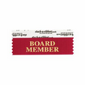 Board Member Maroon Award Ribbon w/ Gold Foil Imprint (4"x1 5/8")